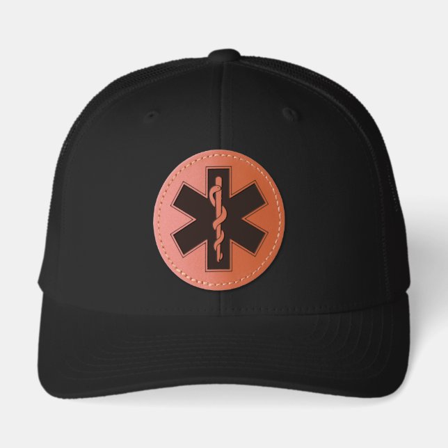 Star of Life Leather Patch Hat (Front)