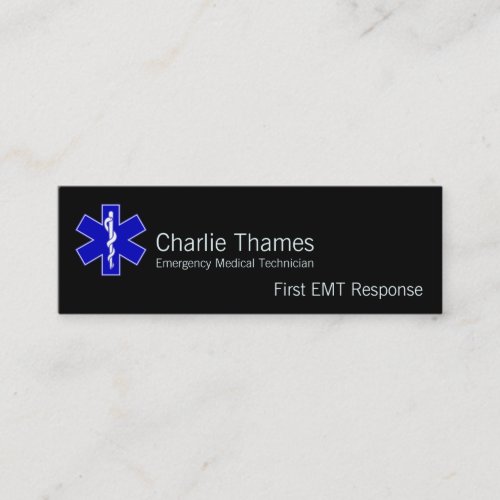 Star of Life Business Card Template