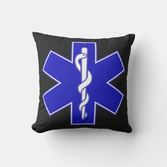 Star of Life Outdoor Pillow (Front)