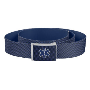 Star of Life Paramedic Carbon Fiber Style Belt