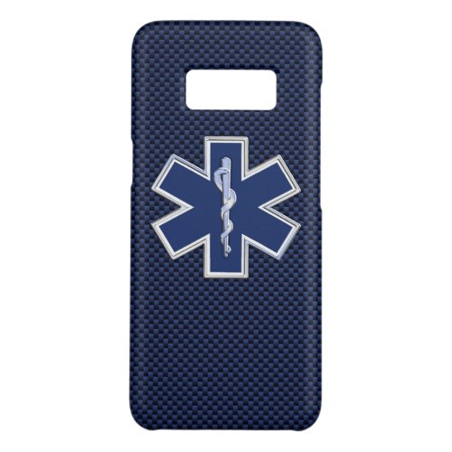 Star of Life Paramedic Carbon Fiber Style Case_Mate Samsung Galaxy S8 Case