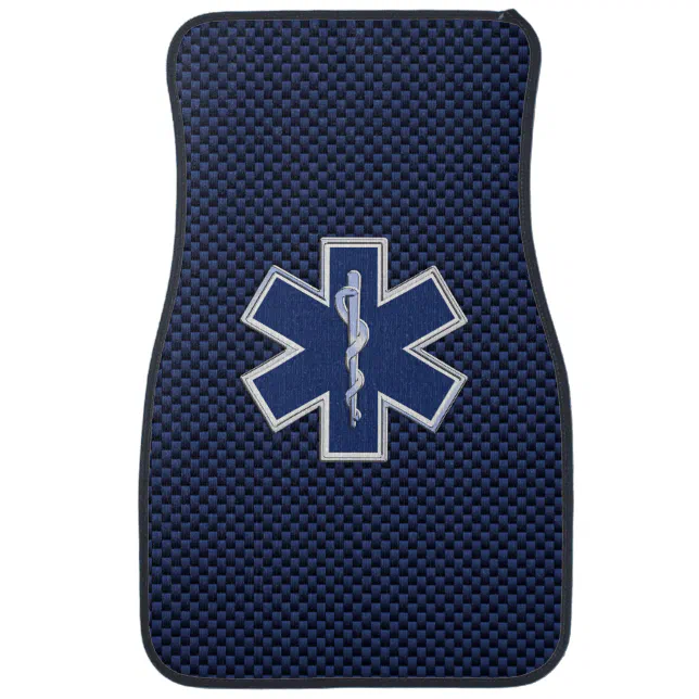 Star of Life Paramedic Emergency Medical S Decor Car Mat | Zazzle