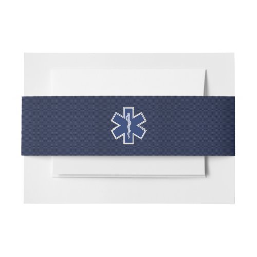 Star of Life Paramedic Emergency Medical S Decor Invitation Belly Band