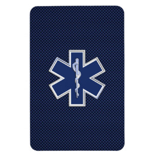 Star of Life Paramedic Emergency Medical S Decor Magnet