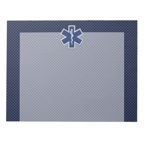 Star of Life Paramedic Emergency Medical S Decor Notepad