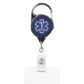 Star of Life Paramedic Emergency Medical Services Badge Holder (Front)