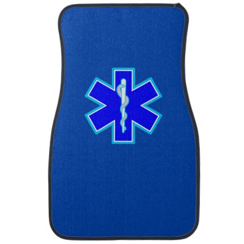 Star of Life Paramedic Emergency Medical Services Car Mat