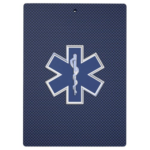 Star of Life Paramedic Emergency Medical Services Clipboard