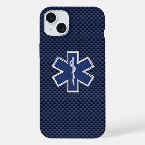 Star of Life Paramedic Emergency Medical Services iPhone 15 Plus Case