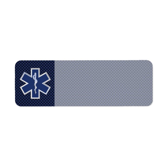 Star of Life Paramedic Emergency Medical Services Label (Front)