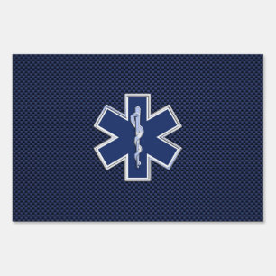 Star of Life Paramedic Emergency Medical Services Sign