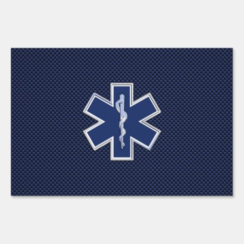 Star of Life Paramedic Emergency Medical Services Sign