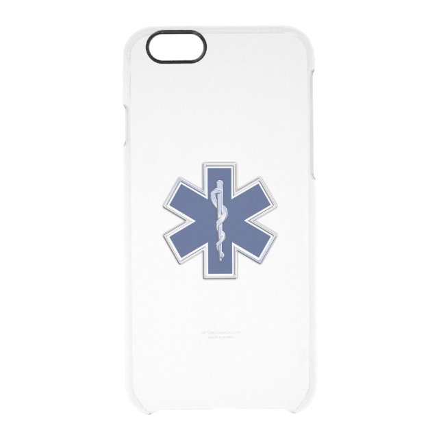 Star of Life Paramedic Emergency Medical Services Uncommon iPhone Case (Back)