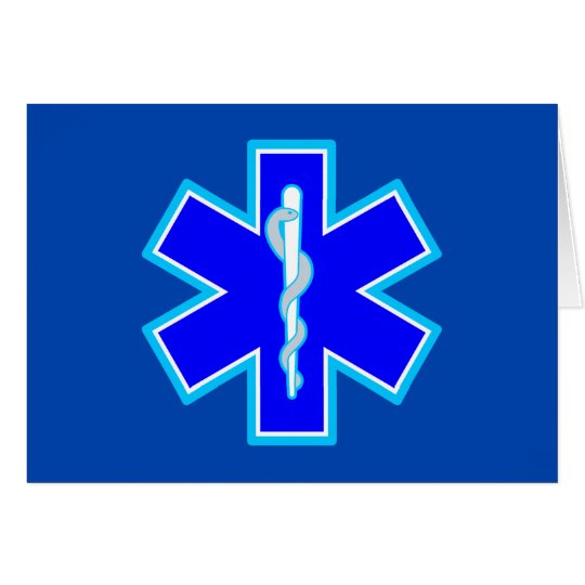 Star of Life Paramedic Symbol EMS Blue | Zazzle.com