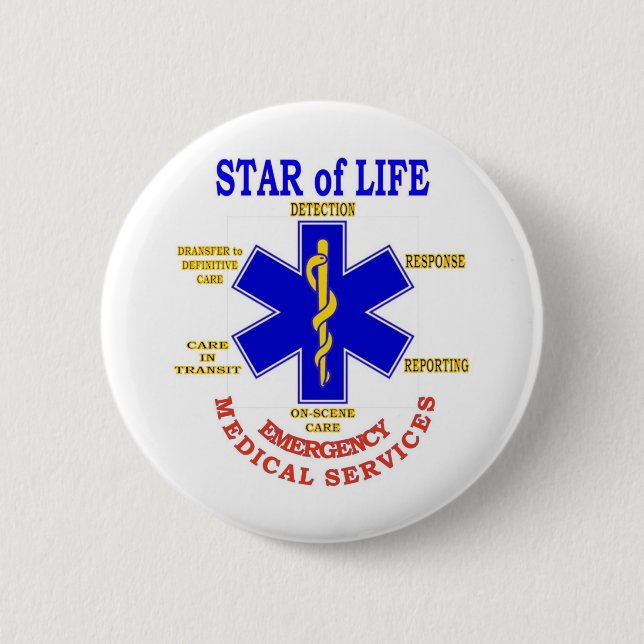STAR of LIFE Pinback Button (Front)