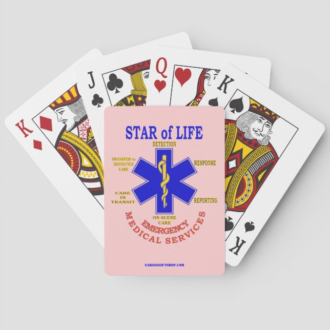 STAR OF LIFE POKER CARDS (Back)