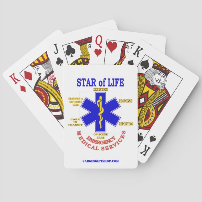 STAR OF LIFE POKER CARDS (Back)
