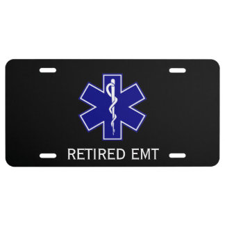 Star Of Life | Retired EMT License Plates