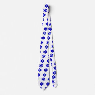 Star of Life Symbol Neck Tie