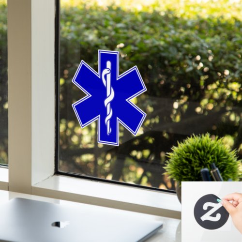 Star of Life Window Cling