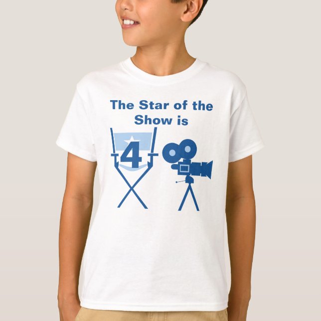 Star of Show Customizable Birthday T-shirt (Front)
