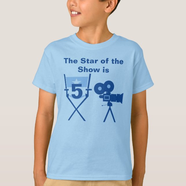 Star of Show Customizable Birthday T-shirt (Front)