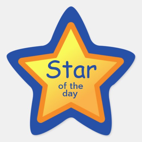 Star of the Day Stickers for Students