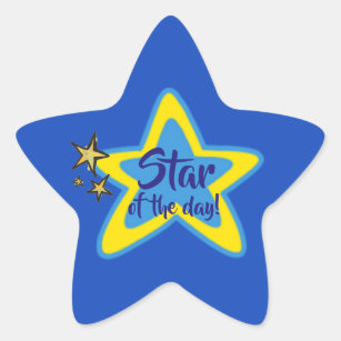 Stars blue Sticker by MrsDeeDesigns