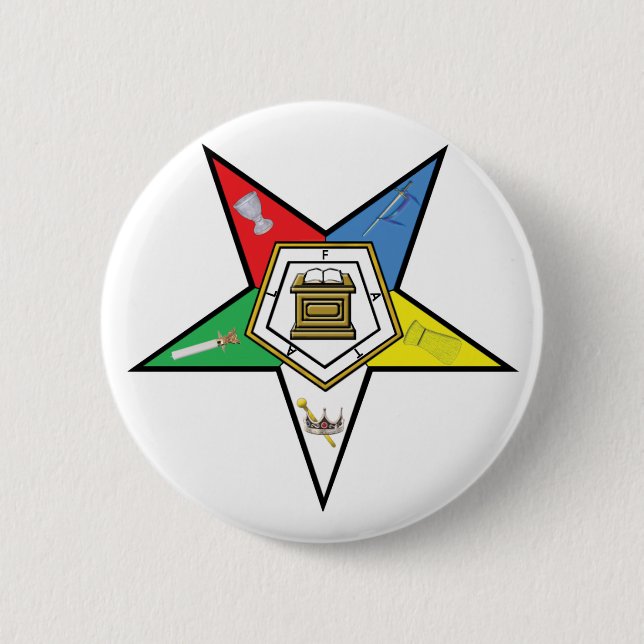 Star of the OES Pinback Button (Front)