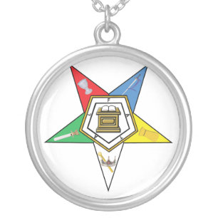 Star of the OES Silver Plated Necklace