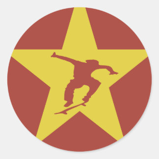 Star of the Revolution Classic Round Sticker