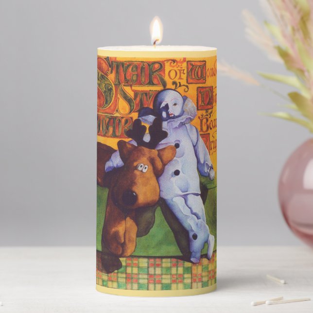 STAR OF WONDER 3x6 Pillar Candle / Gold (In Situ)