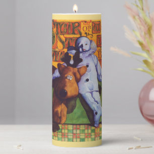 STAR OF WONDER 3x8 Pillar Candle / Gold