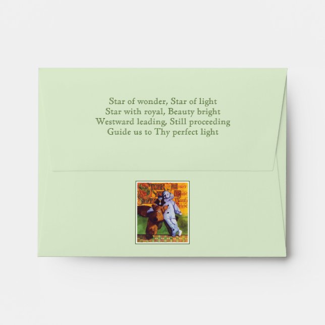 STAR OF WONDER A2 Envelope (4.25x5.6 note cards) (Back (Top Flap))