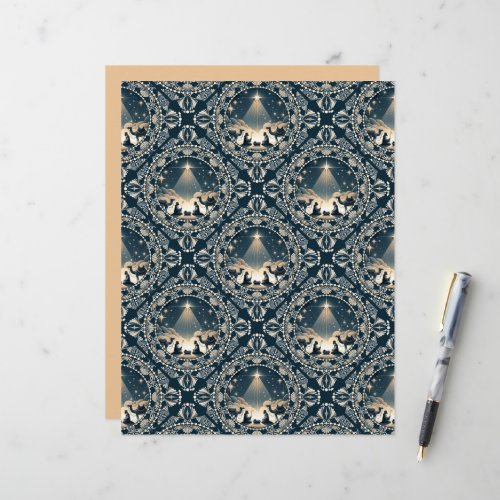 Star of Wonder Mandala Nativity Geometric Tile