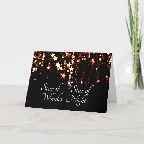 Star of Wonder Star of Night We Three Kings Carol Holiday Card