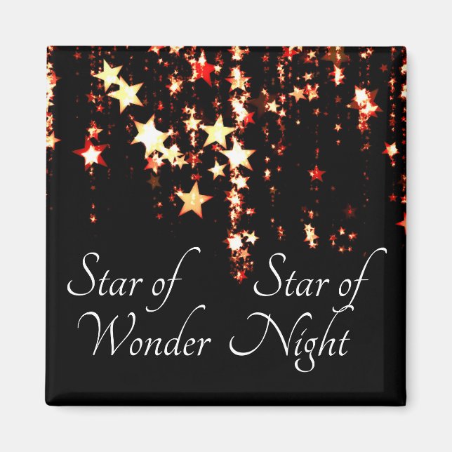 Star of Wonder Star of Night We Three Kings Carol Magnet (Front)