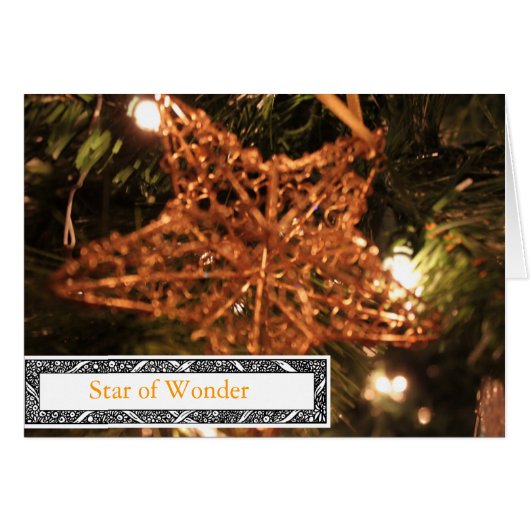 STAR OFWONDER CHRISTMAS CARDS (Front Horizontal)