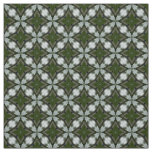 Star olive green pattern Upholstery Fabric