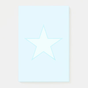 Star on Light Blue  Post-it Notes