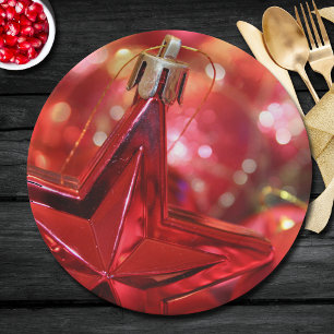 Star Ornament Christmas Holiday Paper Plates