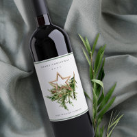 Star Ornament Pine Branch Fauna Merry Christmas