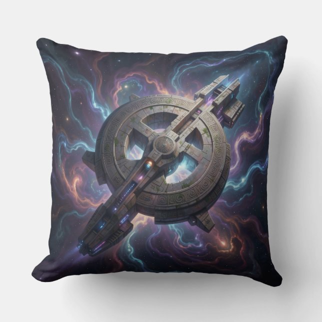 Star Path – Journey Through the Universe '14 Throw Pillow (Front)