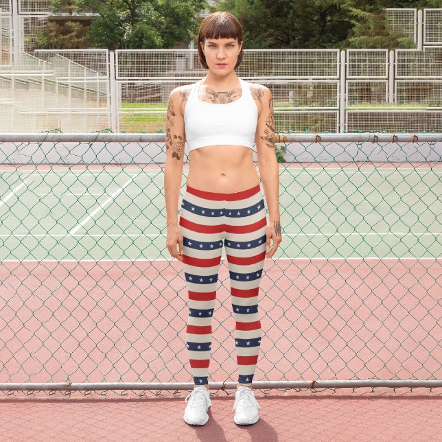 Star Patriotic Capri Leggings (Creator Uploaded)