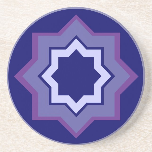 Star Pattern Drink Coaster (Front)