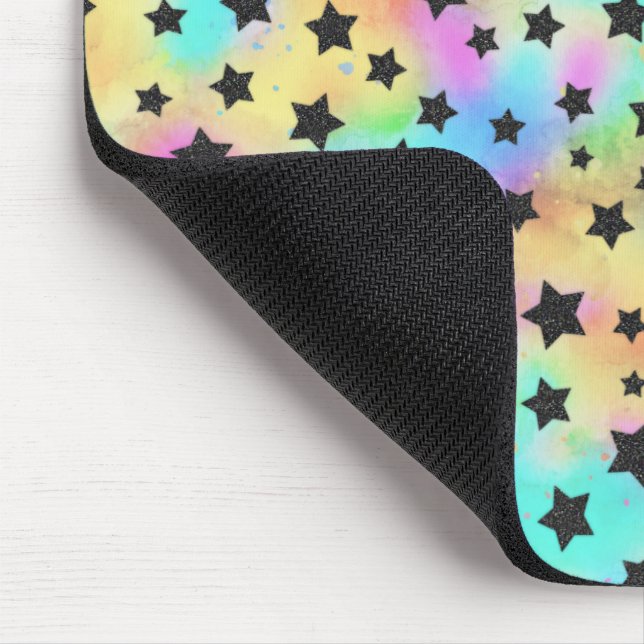 Star Pattern In 80s Colors Mouse Pad (Corner)