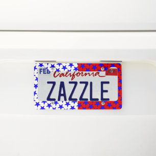 Star Pattern License Plate Frame