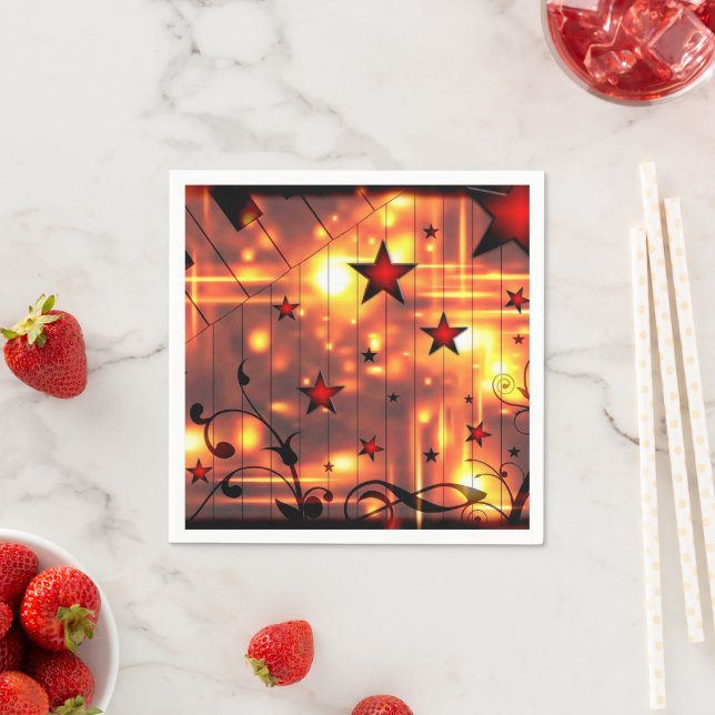 Star Pattern Napkins (Insitu)