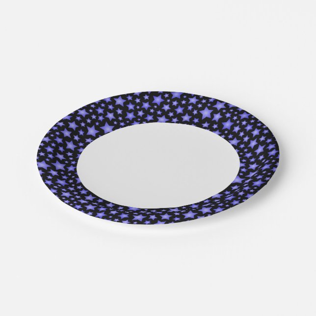 Star pattern paper plates (Angled)