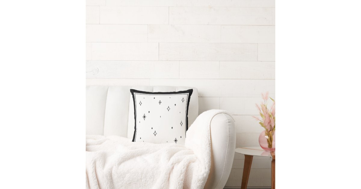 Star Pattern Pillow - Light | Zazzle